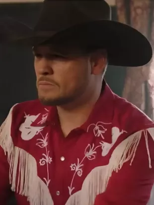 The Voice S28 Finale Michael Bublé Red Fringe Shirt