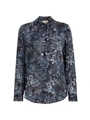 Nina Floral Silk Shirt