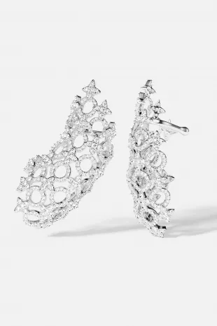 Meteorites and Circles Ear Cuff