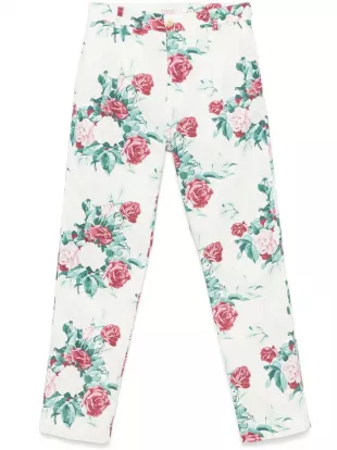 Floral Print Trousers
