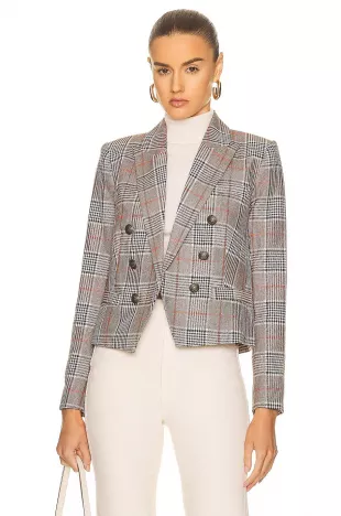 Brooke Double Breasted Crop Blazer