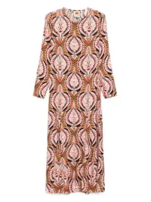 Pineapple Jewelry Midi Dress