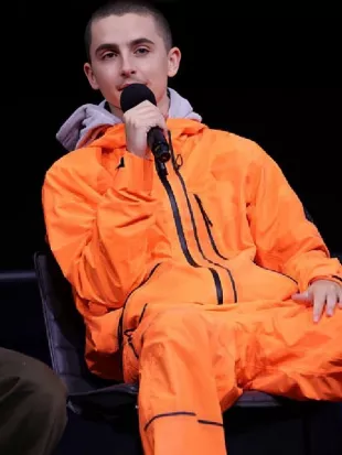 Marty Supreme Timothée Chalamet Orange Tracksuit