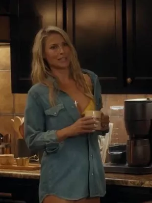 Landman Season 2 Ali Larter Denim Shirt