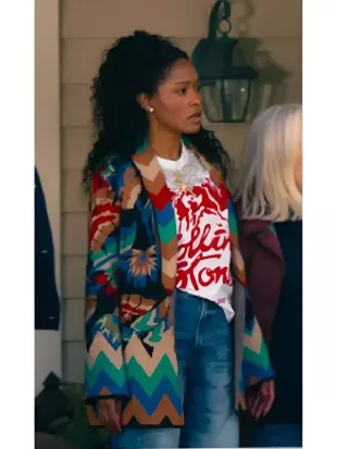 The Burbs 2026 Keke Palmer Chevron Cardigan