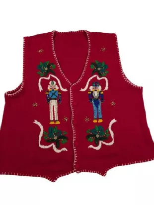 Baked with Love Holiday Vaughn Vreeland Red Vest