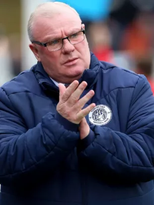 Steve Evans stevenage F.C Blue Jacket