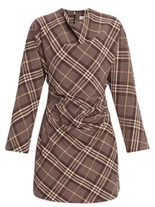 The Today Show 2025 Jenna Bush Hager Plaid Mini Dress