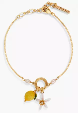 Lemon and Lemon Blossom Fine Bracelet