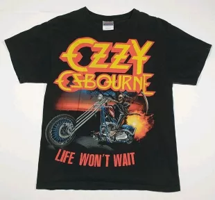 Authentic Ozzy Osborne 2010 Life Won’t Wait Tour Shirt