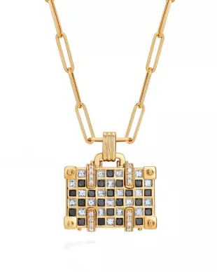Night and Day Weekend Suitcase Necklace