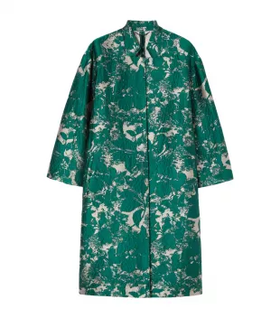 Latina Wrap Coat in Green