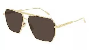 Square Sunglasses BV1012S 003 Gold 60mm 1012