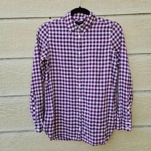 Crinkle Gingham Boy Shirt