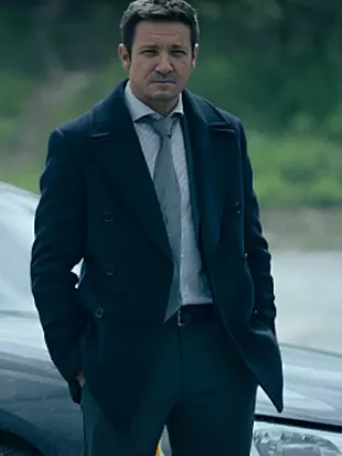 Mayor Of Kingstown S04 Mike McLusky Wool Peacoat