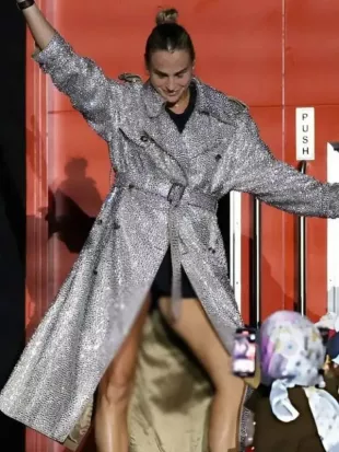 Battle Of The Sexes Showdown Aryna Sabalenka Embelished Coat
