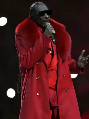 Snoop Dogg Christmas Day Red Coat