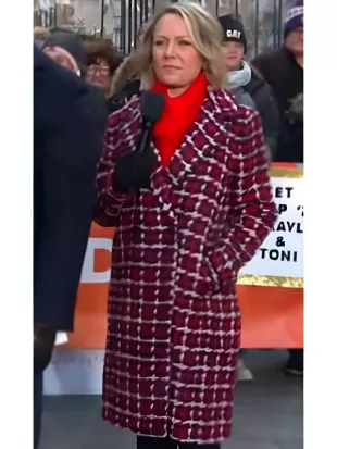 The Today Show 2025 Dylan Dreyer Tweed Coat
