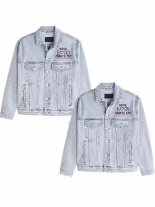 Valentine Couple Blue Demin Jackets