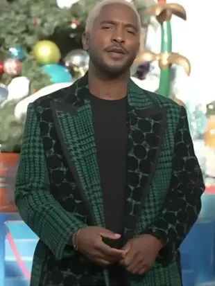 Access Hollywood Scott Evans Two-Tone Coat