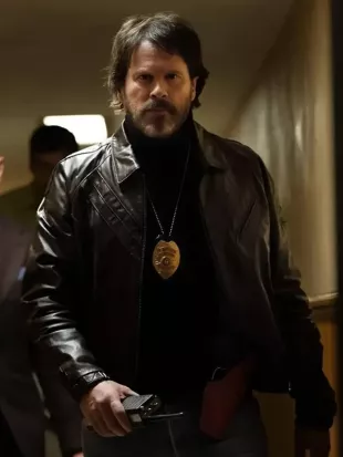 Cary Elwes Dead Man’s Wire 2026 Leather Jacket