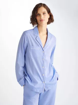 Pyjamas Amalfi Cotton Batiste Blue