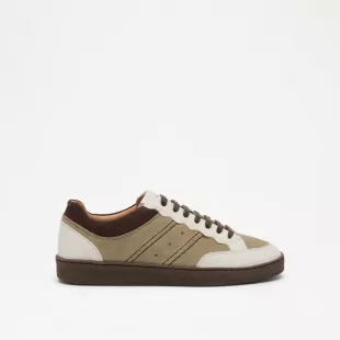 Scalloped Lace Up Trainer