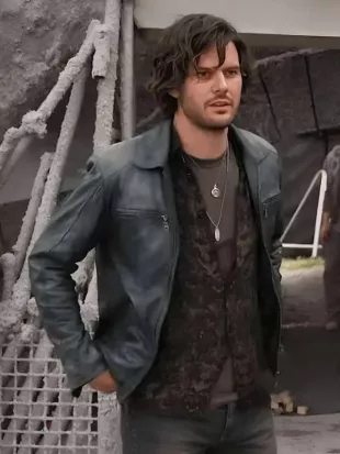 Return To Silent Hill 2026 Jeremy Irvine Black Leather Jacket