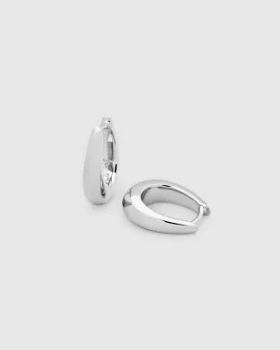 Sterling Silver Liz Hoop Earrings