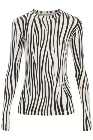 Zebra Print Viscose Top