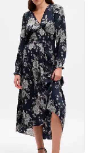 Smocked Floral Maxi Dress