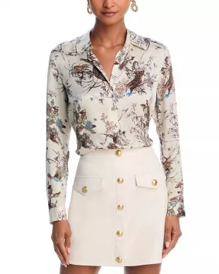 Tyler Long Sleeve Silk Blouse