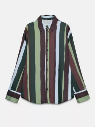 A Nossa Tarde Tânia Ribas de Oliveira Multicolored Striped Shirt