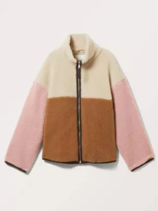 Run Away S01 Ellie Henry Colorblock Fleece Jacket