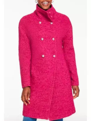 The Today Show Dylan Dreyer Pink Double Breasted Coat