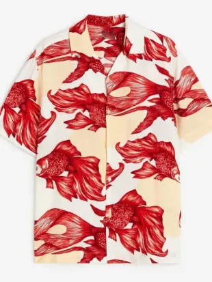 The Mole S02 Tony Castellanos Fish Print Shirt
