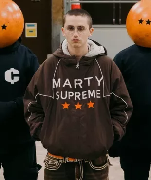 Marty Supreme Timothee Chalamet Brown Jacket