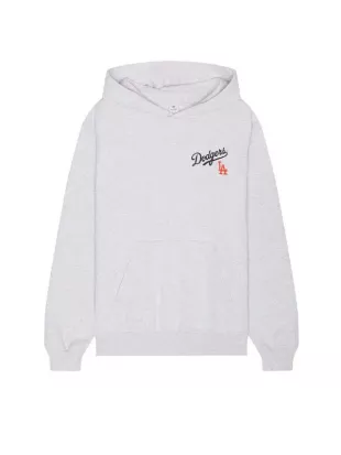 Dodgers Serif Hoodie In Heather Gray