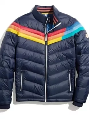 Frasier Reboot Anders Keith Rainbow Stripe Jacket