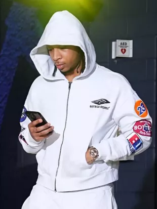 JD Davison Houston Rockets White Hoodie