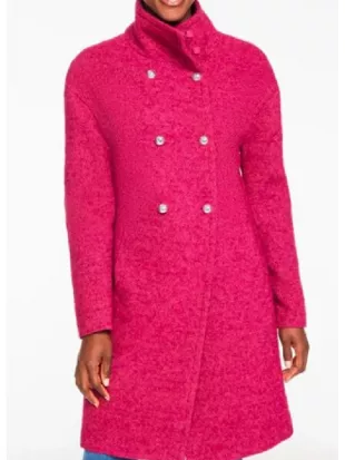 The Today Show Dylan Dreyer Pink Double Breasted Coat