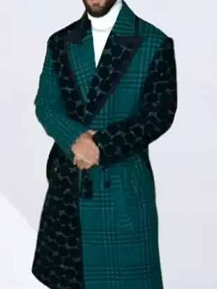 Access Hollywood Scott Evans Two-Tone Coat