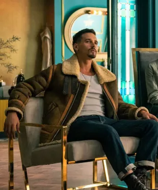 Joel Sánchez Berlin S01 Shearling Brown Suede Jacket