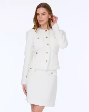 Tweed Jacket White