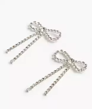 Crystal Bow Statement Earrings