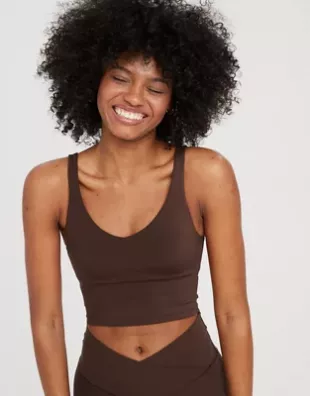 Brown Crop Top