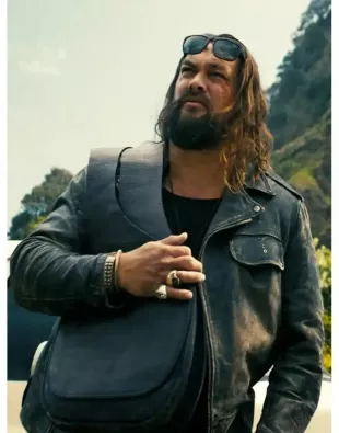 The Wrecking Crew 2026 Jason Momoa Leather Jacket