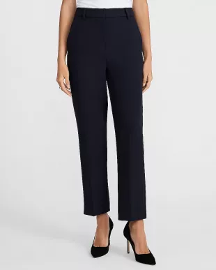 Editor Studio Stretch Twill Super High Waist Straight Ankle Pant