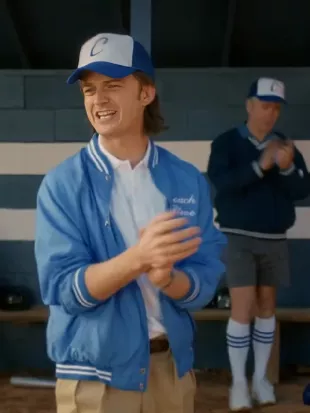 Stranger Things S05 Steve Harrington Blue Coach Jacket