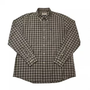 Long Sleeve Tailored Fit Casual Button-Down Shirt Grey Green